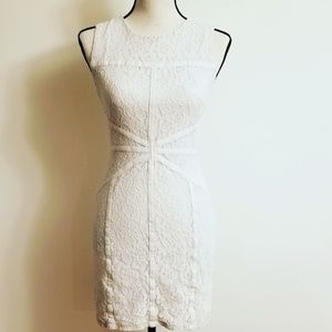 Bisou Bisou Beautiful White Lace Dress